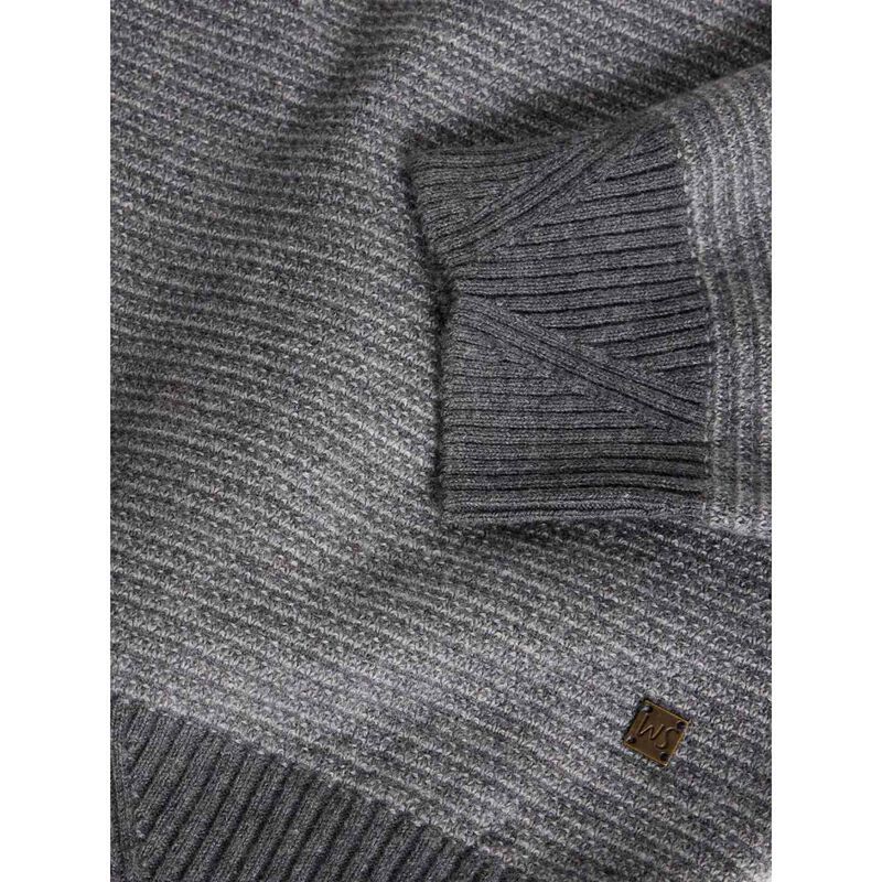 White Stuff Newport Merino Jacquard Funnel Jersey image number 2